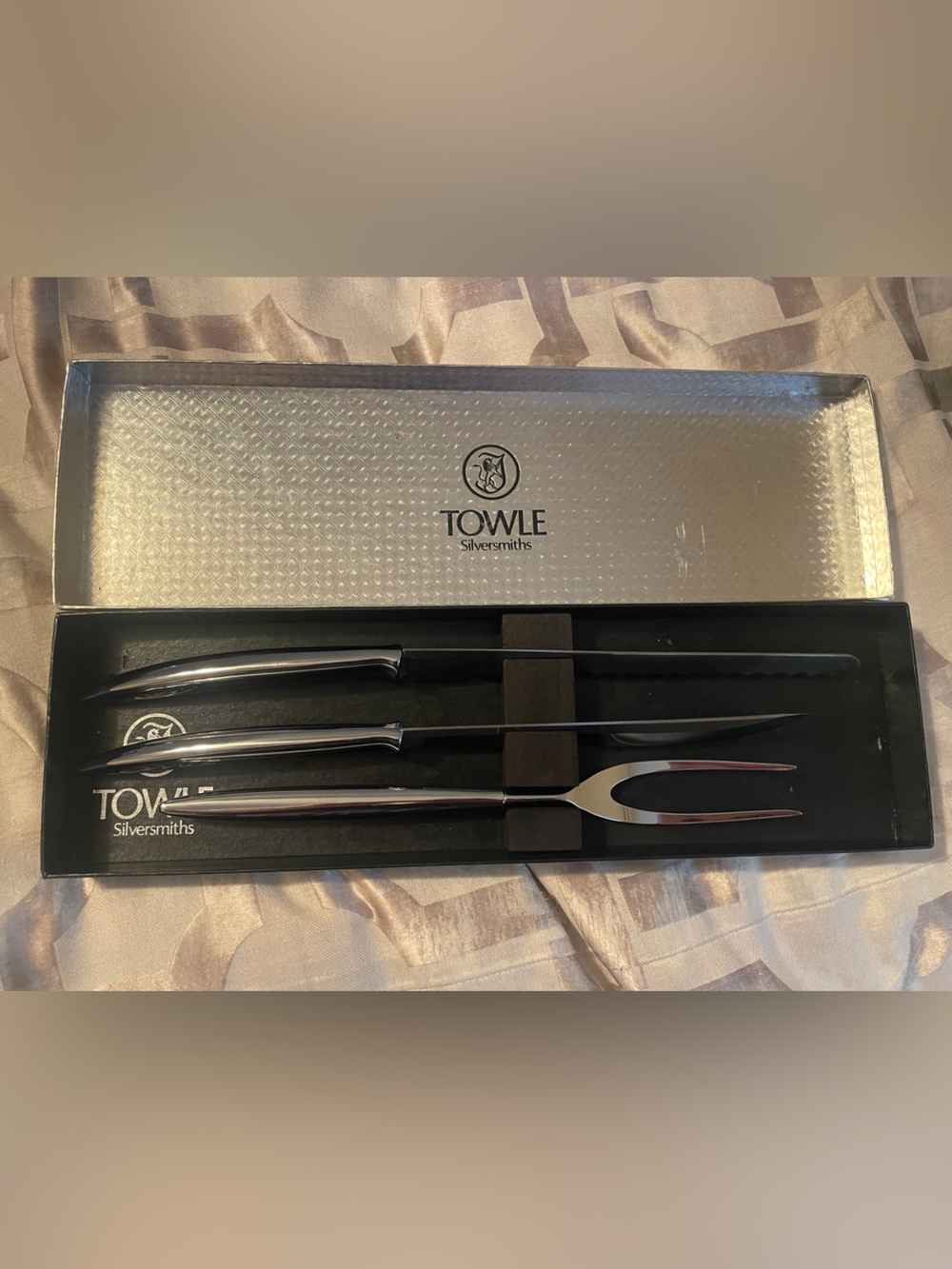 Towle Silversmiths 3pc Carving Set - Classic & Elegant Host Essential